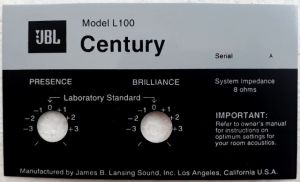 Tem JBL century 100